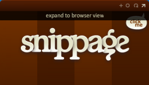 Snippage expand browser view
